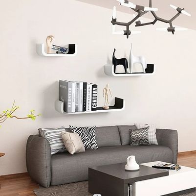 Design de cor e tamanho personalizados Moderno MDF madeira estilo U para projetos de personalização