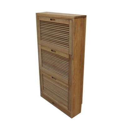 Armário de armazenamento de calçados de madeira A adição perfeita para qualquer mobiliário de sala de estar
