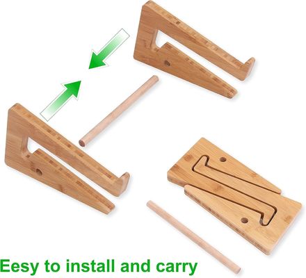 Decoração de prateleira de parede de madeira Descrição Stand de laptop Compatível com qualquer laptop