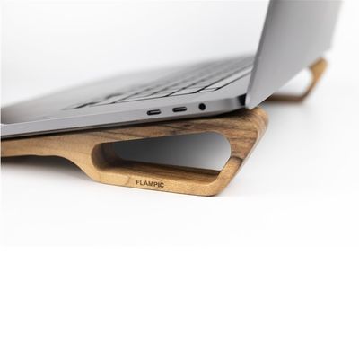 Porta-Laptops de madeira para Macbook Economia de espaço e acessório de mesa elegante