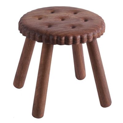Encantamento das Crianças Pequenas Tabuleiros de Madeira Personalizados em Forma de Biscoito Feitos de Madeira de Beech Walnut