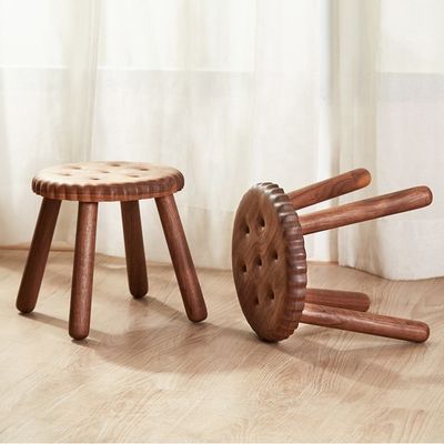 Encantamento das Crianças Pequenas Tabuleiros de Madeira Personalizados em Forma de Biscoito Feitos de Madeira de Beech Walnut