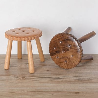 Encantamento das Crianças Pequenas Tabuleiros de Madeira Personalizados em Forma de Biscoito Feitos de Madeira de Beech Walnut