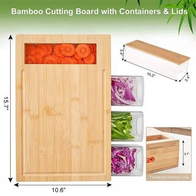 Tabela de corte de madeira de cor simples aceitável para cozinha multifunção