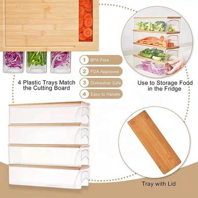 Tabela de corte de madeira de cor simples aceitável para cozinha multifunção