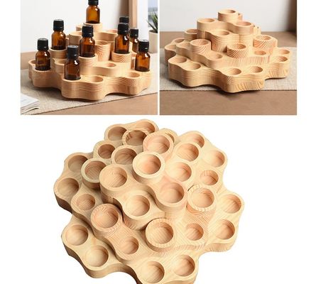 15 ml e 10 ml garrafas de óleo essencial display Stand Rack com logotipo personalizado aceitável