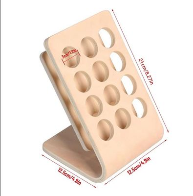 Impressão em serigrafia 12 furos Botelha de óleo essencial de madeira