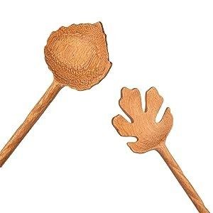 Presentes de negócios 6 peças de salada de madeira colheres e garfos