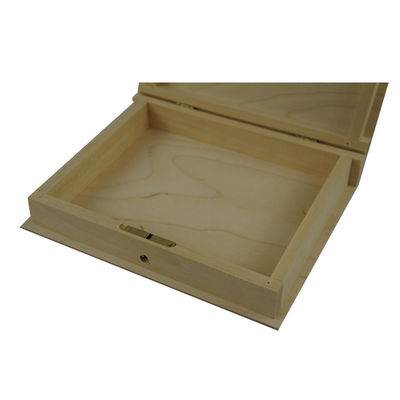 Caixa de livros de madeira feita à mão para organizar e armazenar vários itens pessoais