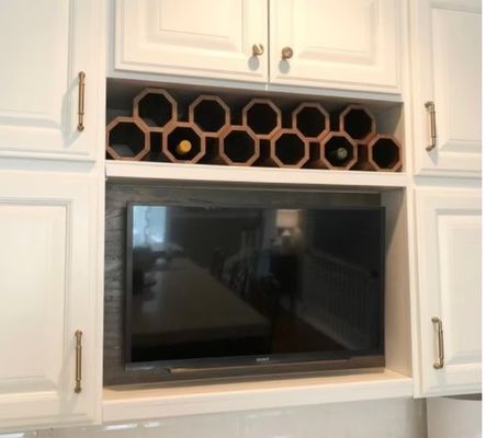 Detentor de vinho de madeira empilhável de alta quantidade para estante de vinho de balcão personalizável