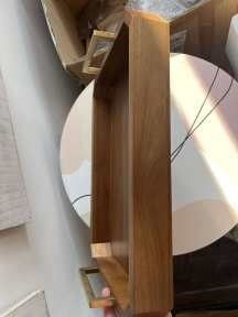 Desenhos personalizados Largo estilo rústico madeira retangular bandeja de servir para mesa de café