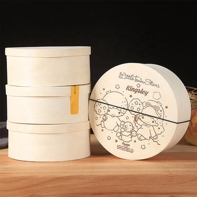 Vitalucks Custom Salada redonda de madeira Bento Box almoço A solução ecológica perfeita