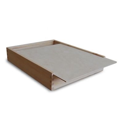 Amostra grátis Custo de madeira de pinheiro Slide Top caixa de presente de madeira com logotipo personalizado aceitável