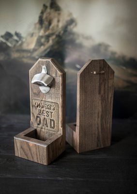 Abridor de garrafas de cerveja de cabo de madeira Ideal presente de noivo com impressão de logotipo personalizado