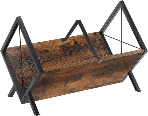 Estante de exibição de discos de vinil de madeira para montagem rápida e armazenamento de arquivos de revistas, livros e álbuns