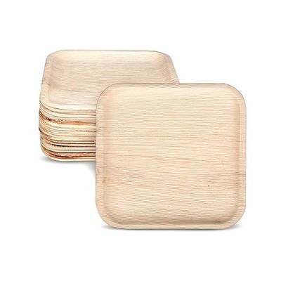 Fabricação de alimentos e bebidas Placas de folhas de palma naturais descartáveis de 6' 8&quot; 10&quot; quadrados