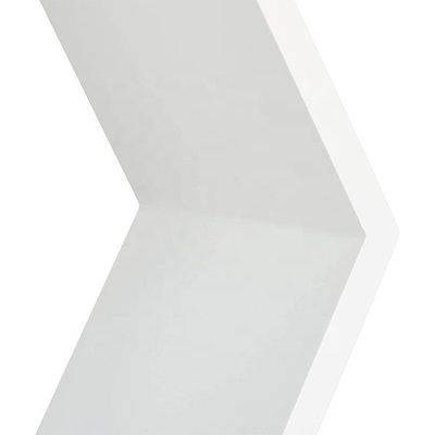 Set de prateleira de parede hexagonal esculpida em madeira para organização de decoração doméstica de fazenda rústica