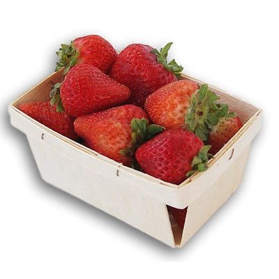 Flor de madeira de bétula ou abóbora Cor 4 x 4 polegadas Pint Frutas Cestas para decoração de festas