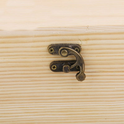 Logotipo personalizado aceitável garrafa única Caixa de vinho de madeira para presentes personalizados