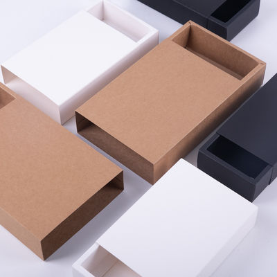 Caixa de papel branco personalizada para embalagens de produtos recicláveis feitas à mão