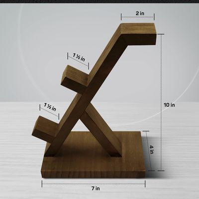 Controlador de jogos de vídeo Headset Stand Prateleira de decoração de madeira para casa com suporte de fones de ouvido