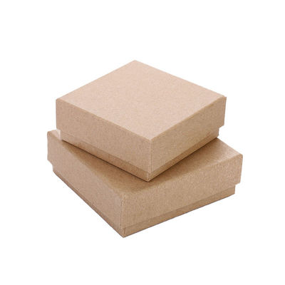 Impressão à mão de laminação brilhante Cartão branco Kraft reciclado Caixas de papel artesanal