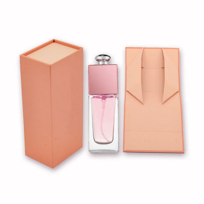 Impressão personalizada de laminagem de Matt Pink Cosmetic Set caixa de correio de envio para cuidados com a pele