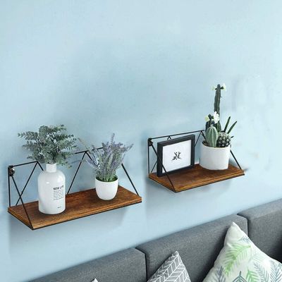 Prateleiras flutuantes ajustáveis Conjunto de 2 para quarto banheiro sala de estar cozinha e escritório Design de economia de espaço