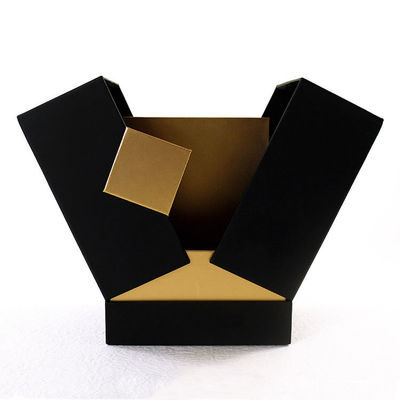 Embalagem quadrada de embalagens de óleos essenciais com logotipo e design de carimbo de ouro personalizado