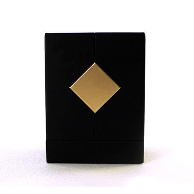 Embalagem quadrada de embalagens de óleos essenciais com logotipo e design de carimbo de ouro personalizado