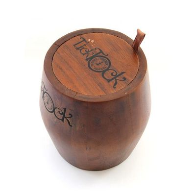 Copo de barril de vinho de madeira de nozes de design único para bebidas personalizadas em ocasiões especiais