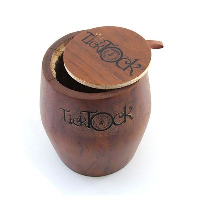 Copo de barril de vinho de madeira de nozes de design único para bebidas personalizadas em ocasiões especiais