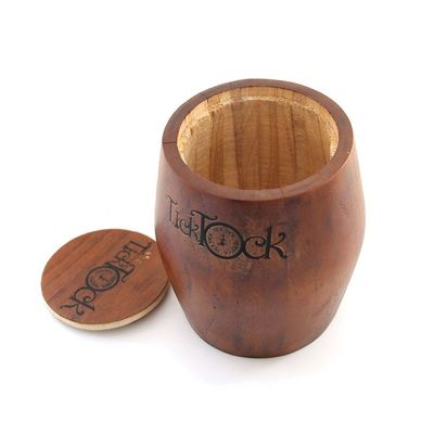 Copo de barril de vinho de madeira de nozes de design único para bebidas personalizadas em ocasiões especiais