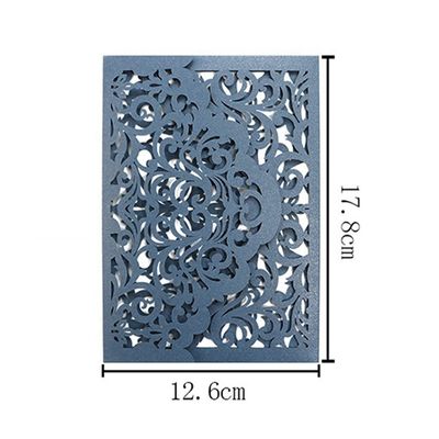 Impressionante cartão de convite de casamento cortado a laser para a festa Europa