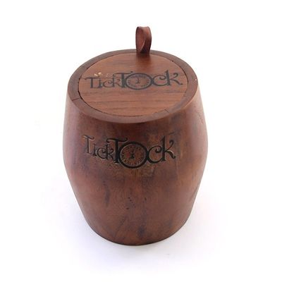 Europa Característica regional Logotipo personalizado Aceitável Barril de madeira artesanal para armazenamento de chá