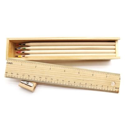 Caixa de lápis de madeira polivalente com tipo de madeira TIMBER e estrutura de material sólido