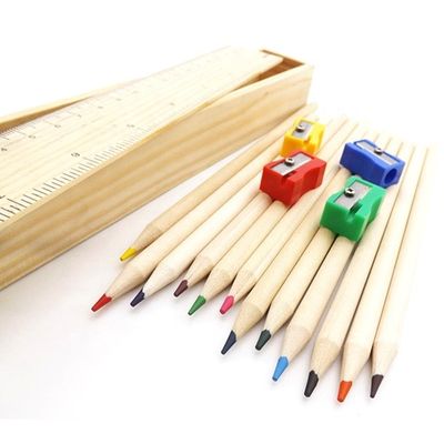 Caixa de lápis de madeira polivalente com tipo de madeira TIMBER e estrutura de material sólido