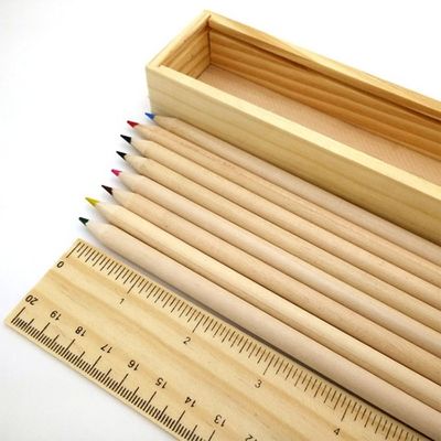 Caixa de lápis de madeira polivalente com tipo de madeira TIMBER e estrutura de material sólido