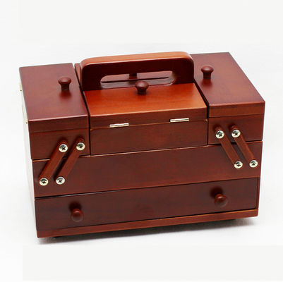 Lojas de presentes Comprador comercial Trabalho de costura conveniente Caixa de costura de madeira Entrega em 5 dias