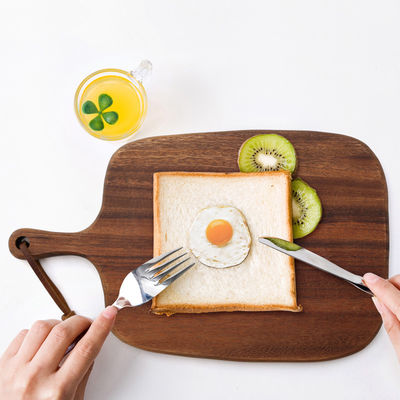 Logotipo reciclado de marca Acacia Aperador de madeira de três propósitos Trio de tabuleiro de corte