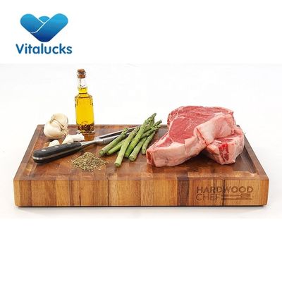 Tabelas de corte inteligentes de bacalhau de bambu com borracha sintética de nozes de design tradicional
