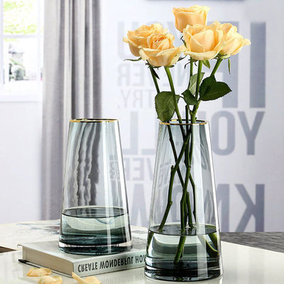 Vaso de flores de luxo decorativo estilo de design moderno para arranjos de casamento de piso alto