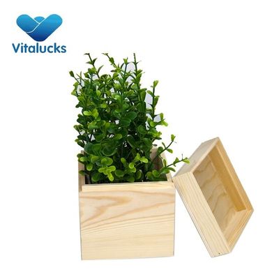 Caixa de presente de madeira feita de madeira maciça para benefícios ambientais