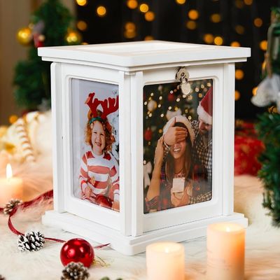 Recepção de casamento Eucalyptus DIY Envelope Caixa de madeira com fechadura Amostra gratuita