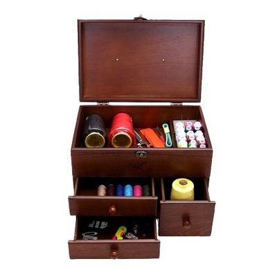 Câmara não de apoio Seleção de espaço caixa de costura de madeira para armazenamento organizado