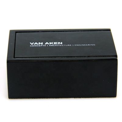 Caixa de embalagem de dados de madeira preta para 9x6.7x3.8cm Caixa de taça de dados