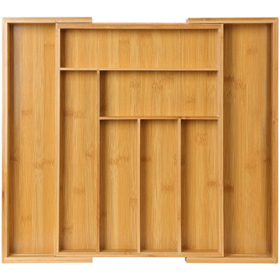 Organizador de gaveta de bambu ajustável para serviços de fast food e takeaway da Vitalucks