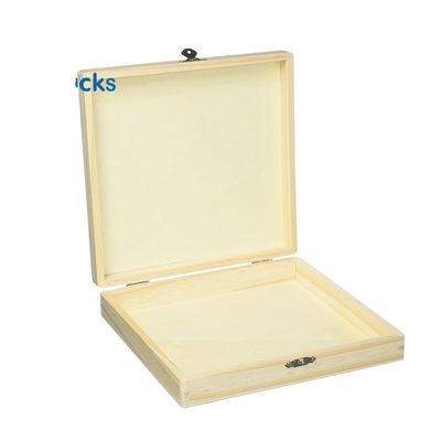 Caixa de charutos de madeira não acabada para embalagens e impressões ecológicas