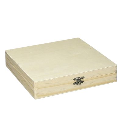 Caixa de charutos de madeira não acabada para embalagens e impressões ecológicas