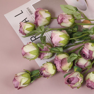 Decoração de flores de rosa de seda artificial personalizada para todos os festivais e celebrações